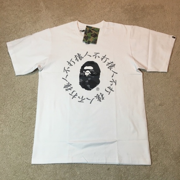 Bape Shirts Bape Color Camo Kanji Logo Tee Poshmark